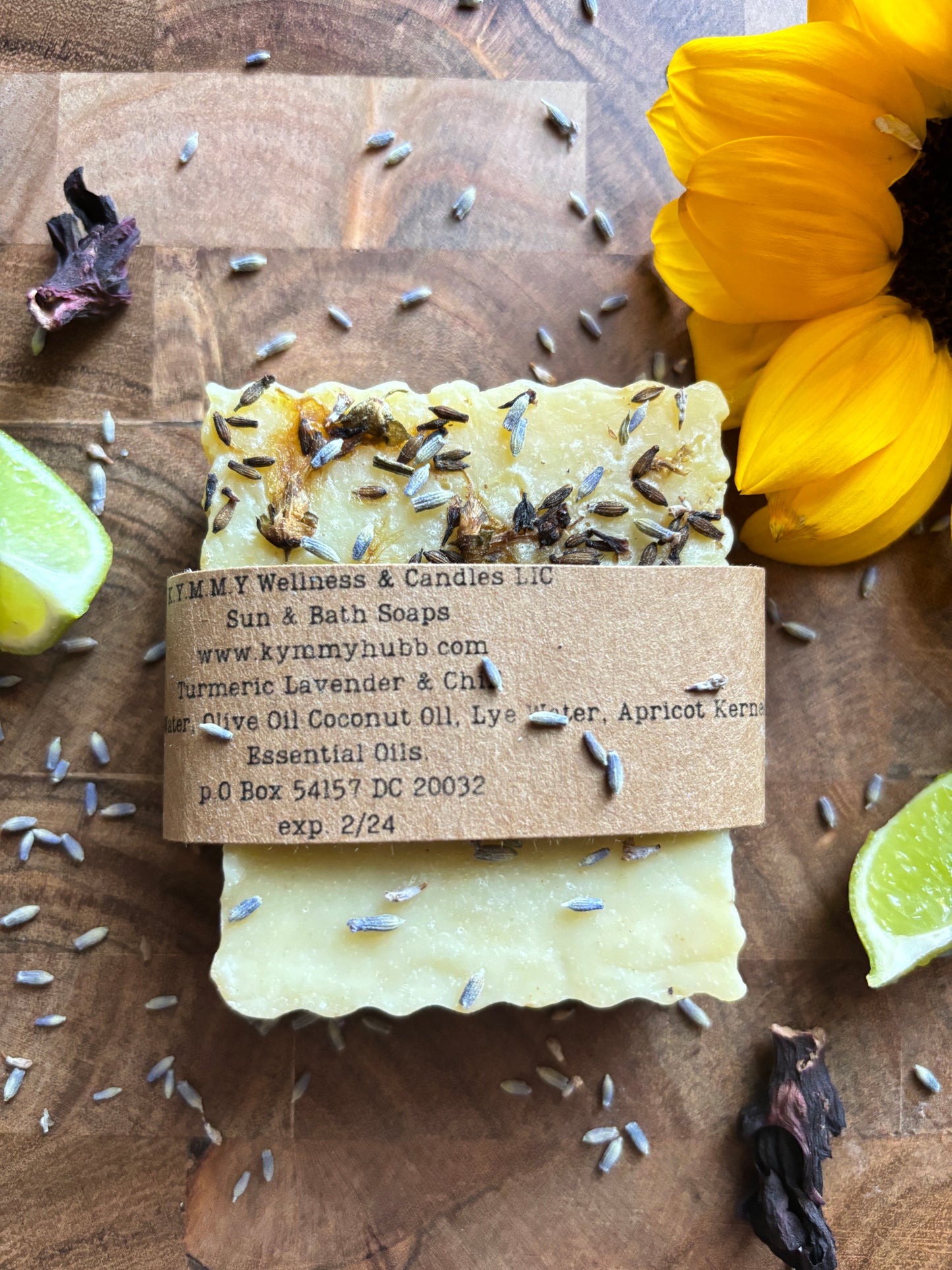TURMERIC LAVENDER AND CHILL NATURAL BAR SOAP