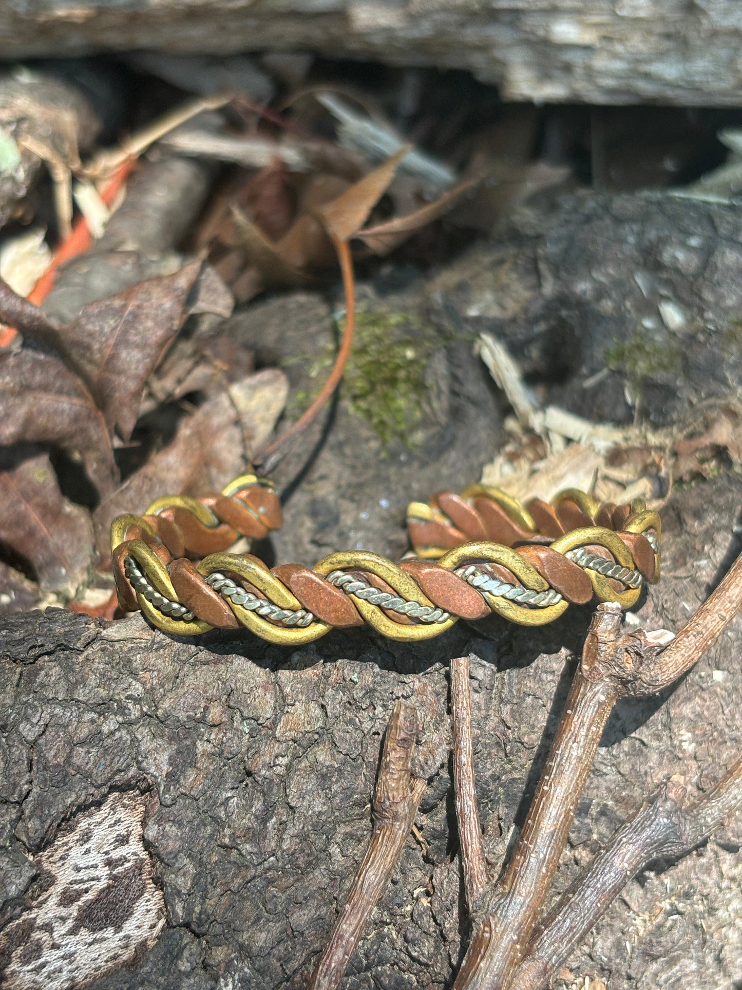 Copper and Brass Bracelet