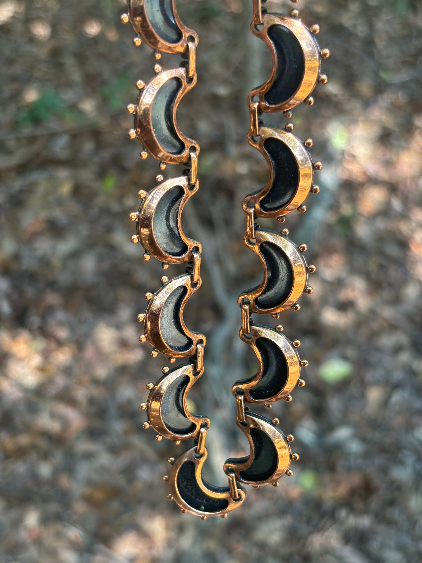 Matisse Vintage Crescent Copper Necklace